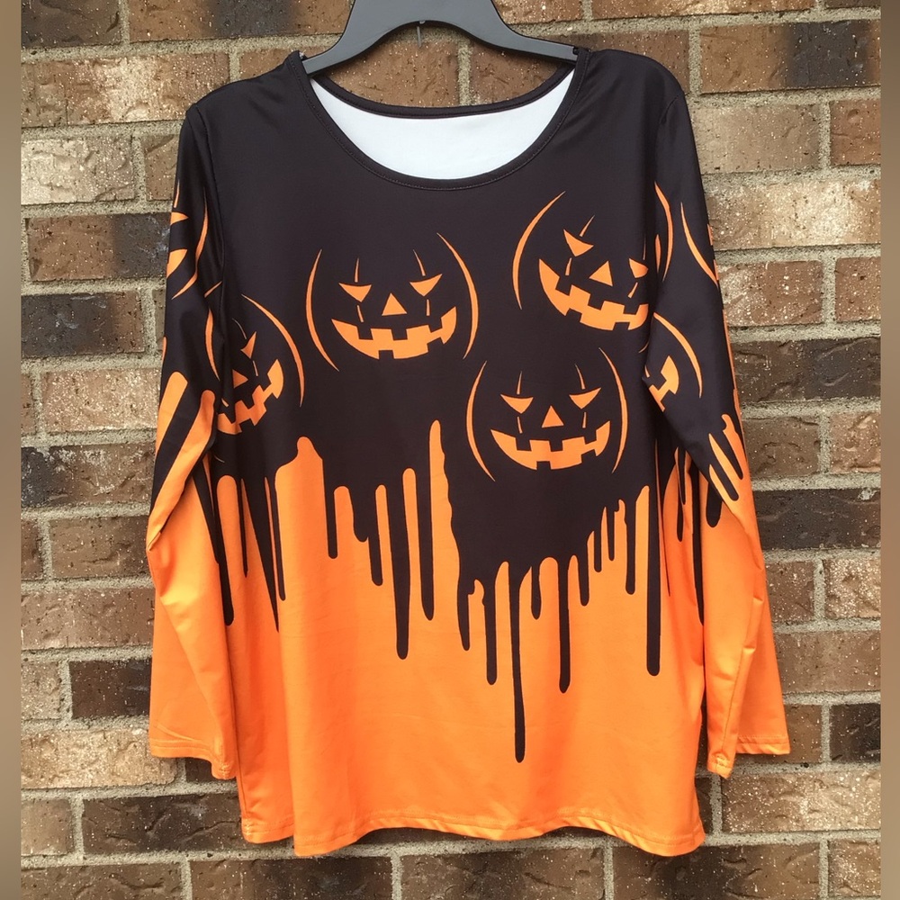 Long Sleeve Fun Halloween Top, Sz. L/XL